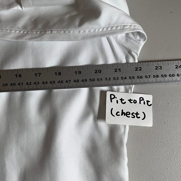 Eton Slim Fit Cotton Button Up Dress Shirt - Men's Size 43/17 - White - Picture 9 of 12